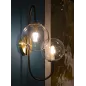 LAMPA ŚCIENNA IRON BLACK 36X24X45 cm